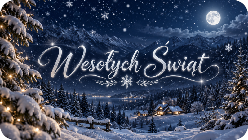 Naklejki na świece Boże Narodzenie „Wesołych Świąt” – etykiety 7×4 cm