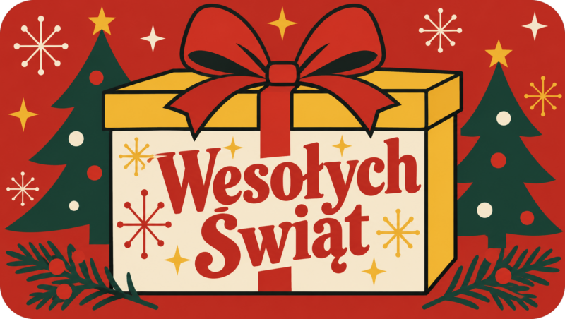 Naklejki na świece Boże Narodzenie „Wesołych Świąt” – etykiety 7×4 cm