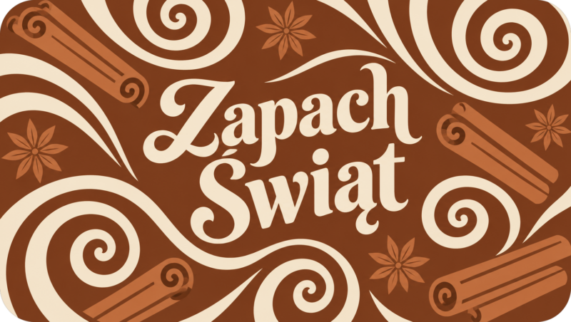 Naklejki na świece Boże Narodzenie „Zapach Świąt” – etykiety 7×4 cm