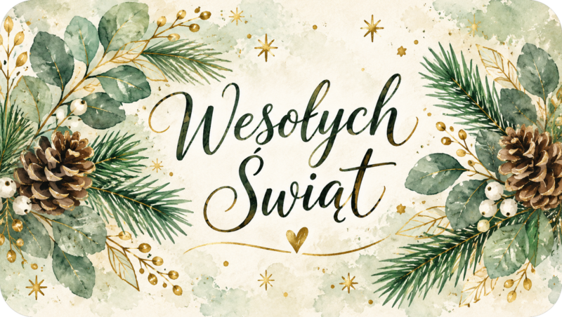 Naklejki na świece Boże Narodzenie „Wesołych Świąt” – etykiety 7×4 cm