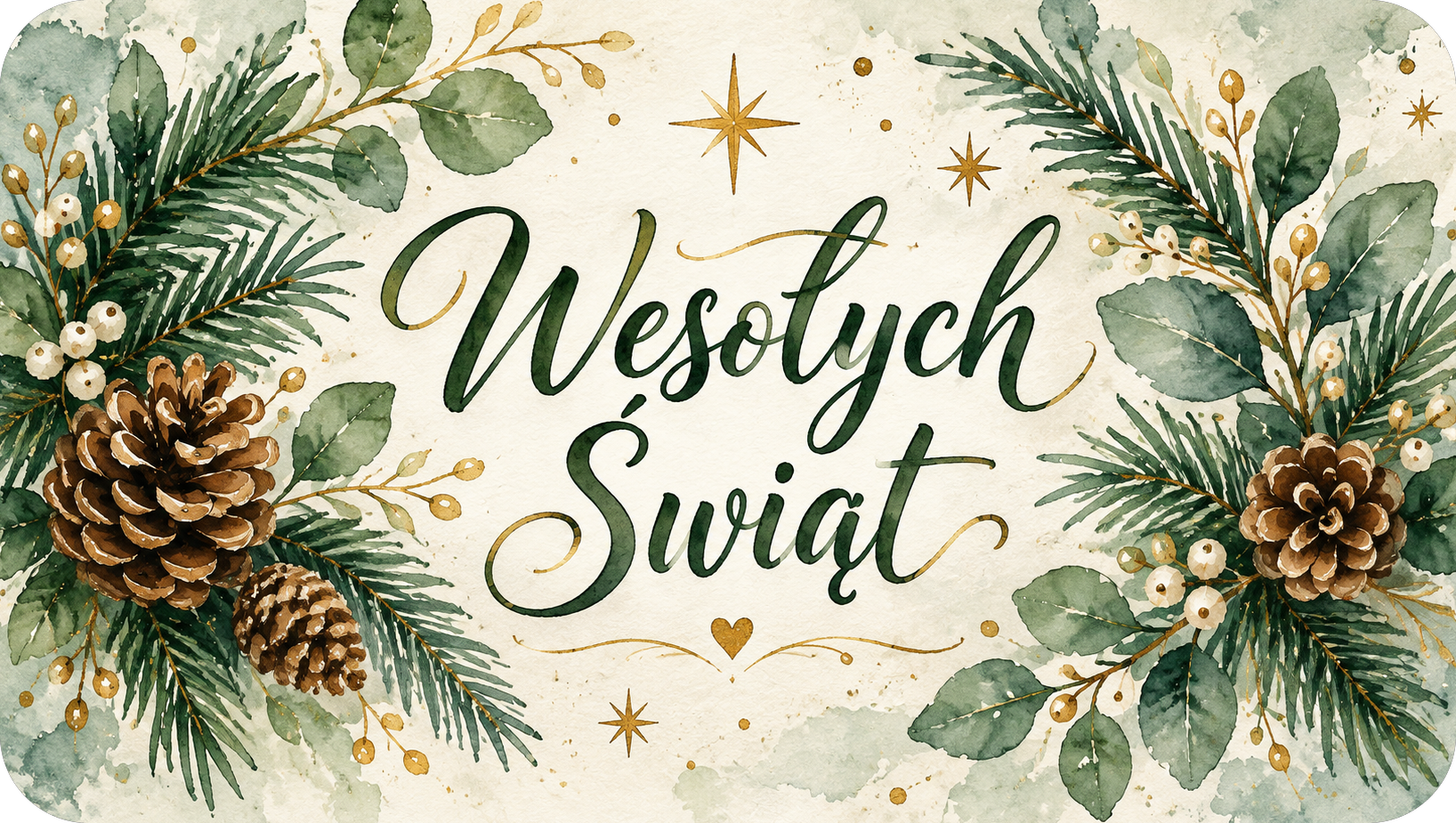 Naklejki na świece Boże Narodzenie „Wesołych Świąt” – etykiety 7×4 cm