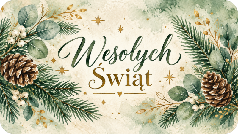 Naklejki na świece Boże Narodzenie „Wesołych Świąt” – etykiety 7×4 cm