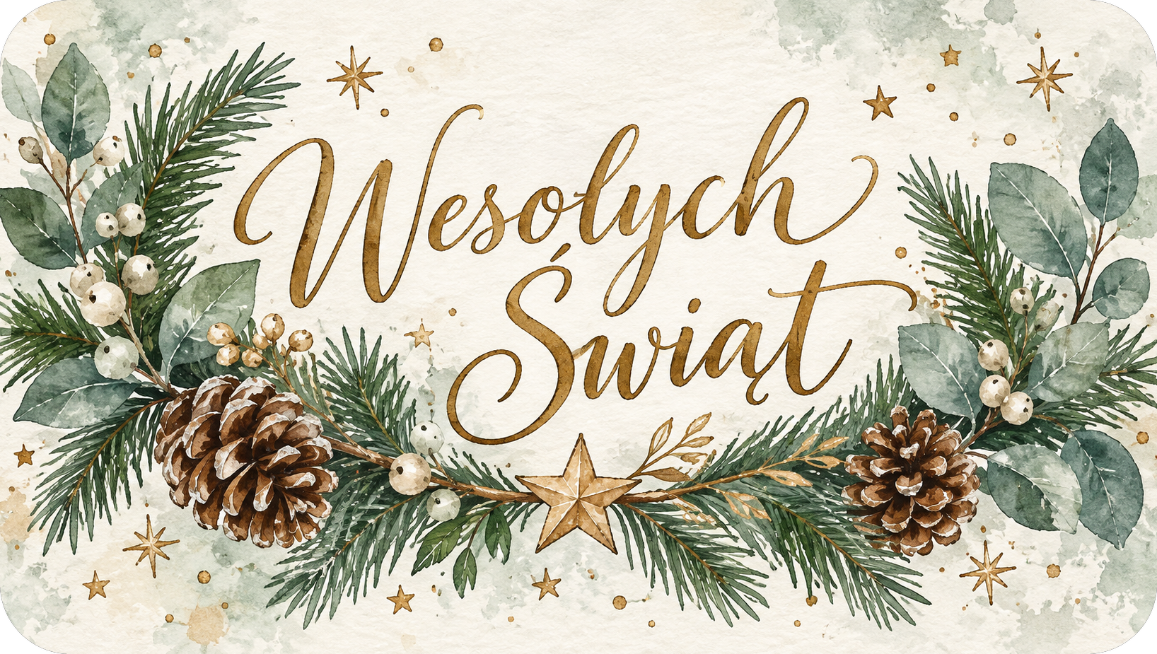 Naklejki na świece Boże Narodzenie „Wesołych Świąt” – etykiety 7×4 cm