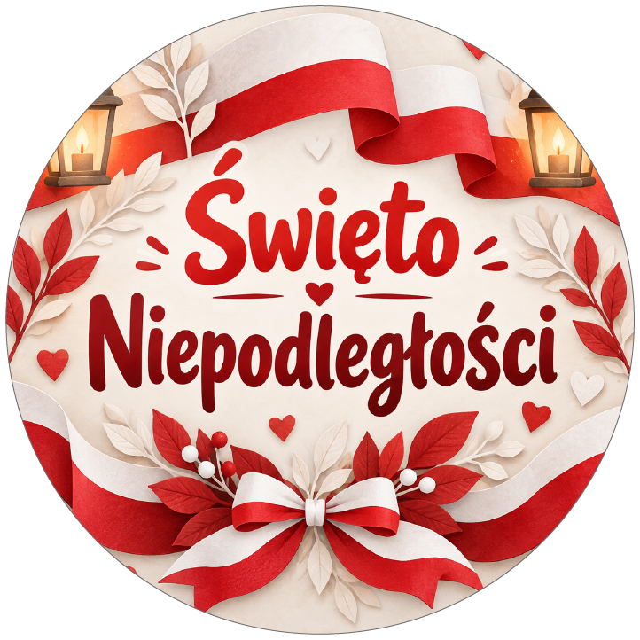 naklejki na Święto Niepodległości eleganckie lampiony