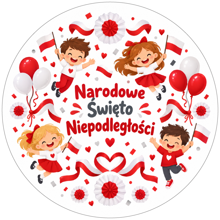 naklejki na Święto Niepodległości radosne dzieci