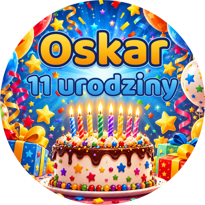 naklejki urodzinowe personalizowane kolorowe balony