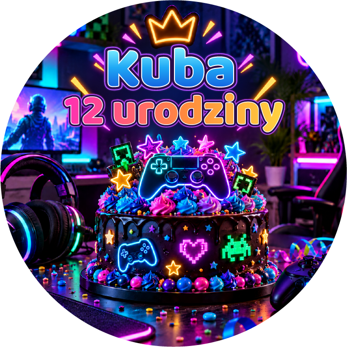 naklejki urodzinowe personalizowane gracz
