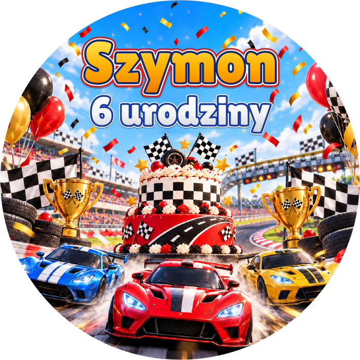 naklejki urodzinowe personalizowane resoraki