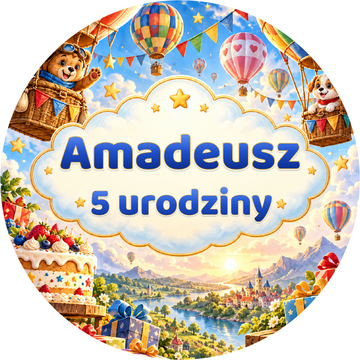 naklejki urodzinowe personalizowane balony