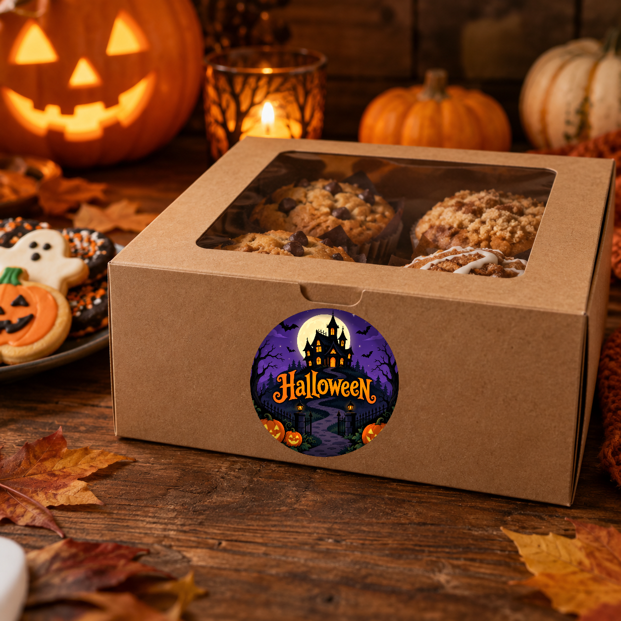 Naklejki na Halloween nawiedzony dom - obrazek 2