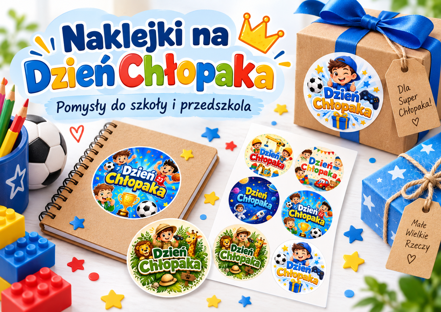 naklejki na dzień chłopaka