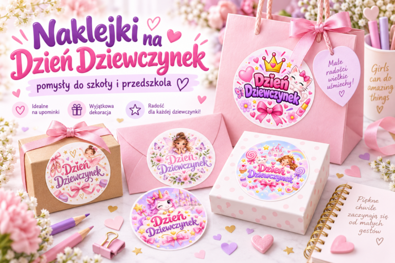 Naklejki na Dzień Dziewczynek: pomysły do szkoły i przedszkola